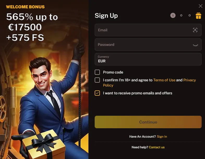 wildroyal casino signup
